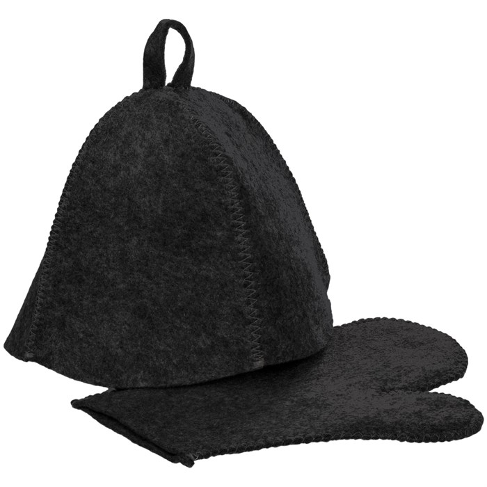 Набор для бани Heat Off, ver.2, черный 20442.30