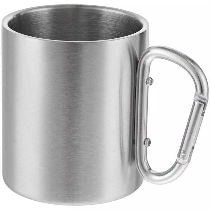 Кружка Trek, с серебристой ручкой-карабином 63011.10