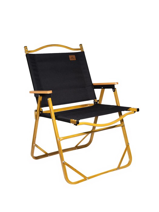 Стул MW02 складной, черный, светлое дерево 64000.38