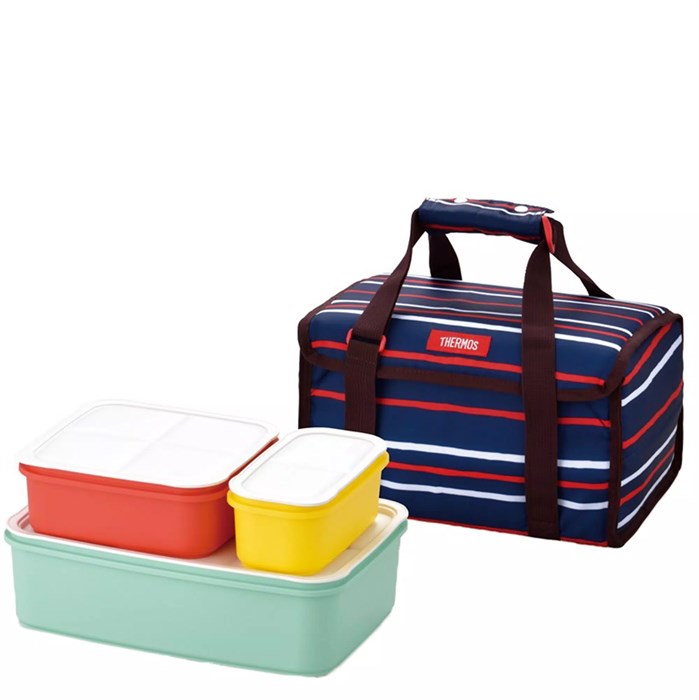Набор ланчбоксов в термосумке Thermos DJF4003, темно-синий 13261