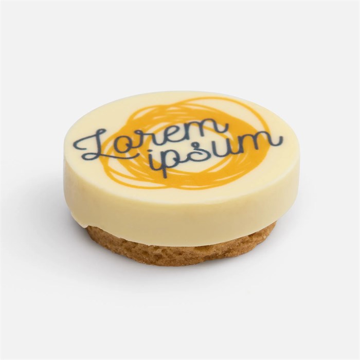 Печенье Dream White в белом шоколаде, круг 17610.01