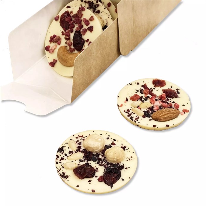 Шоколадные конфеты Mendiants, белый шоколад 13740.01