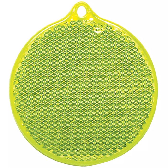 Пешеходный светоотражатель «Круг», неон-желтый 4210.89
