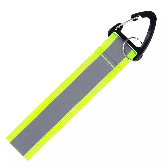 Светоотражающий брелок Flashline, серый с зеленым 15458.90