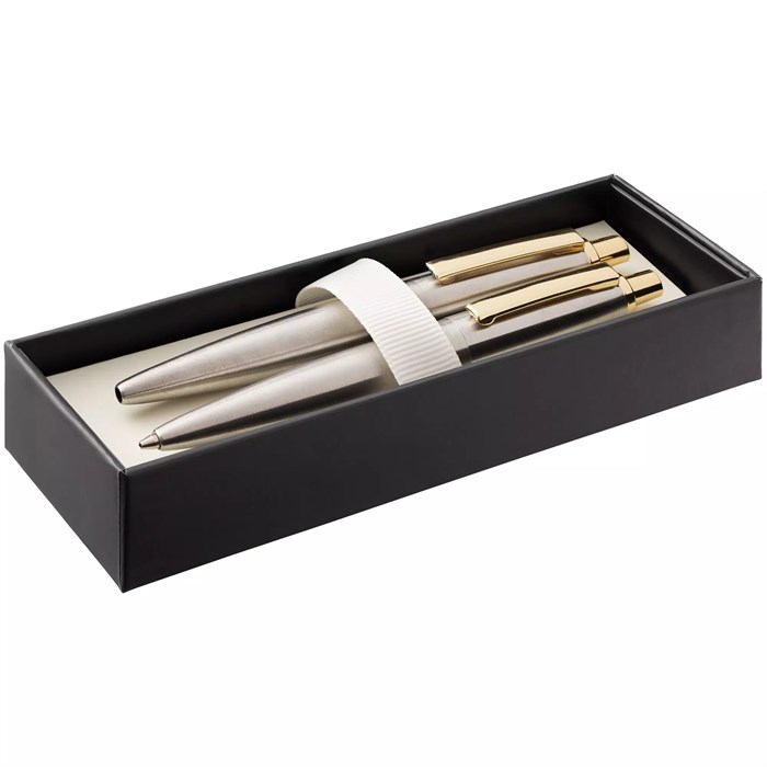 Набор из механического карандаша и ручки Poetica, золотистый 16718.01