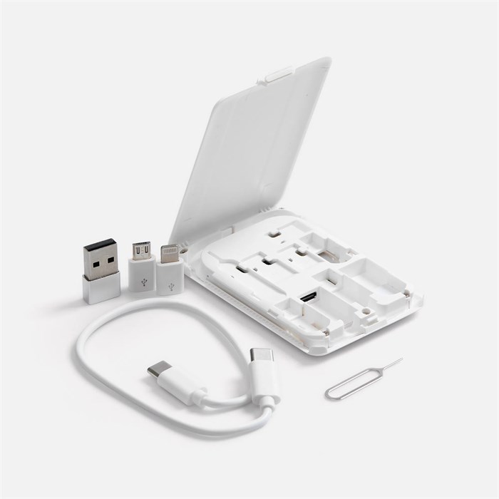 Органайзер с беспроводной зарядкой и набором адаптеров Octopod, белый 16877.60