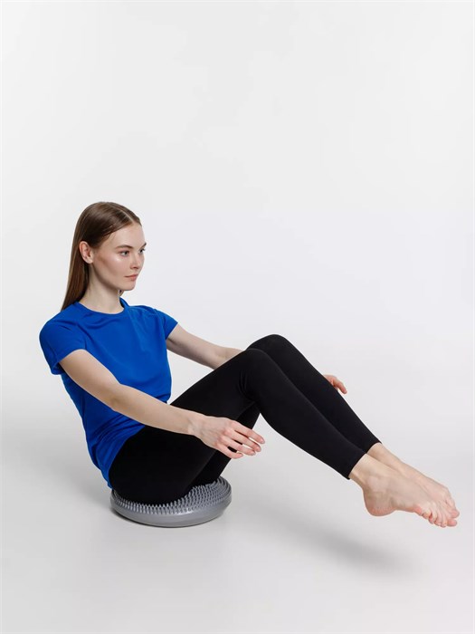 Массажная балансировочная подушка Balansa, серая 16327.10