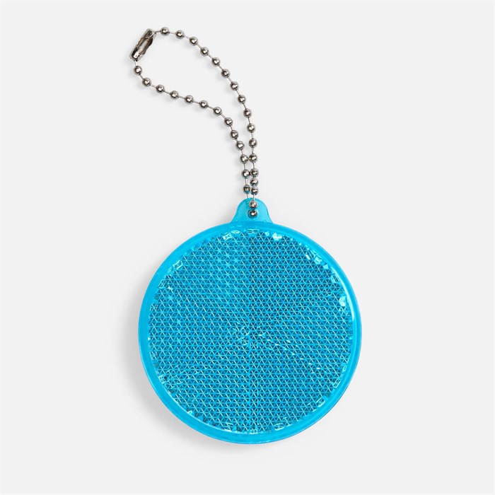 Пешеходный светоотражатель с цепочкой «Круг», синий 24210.40