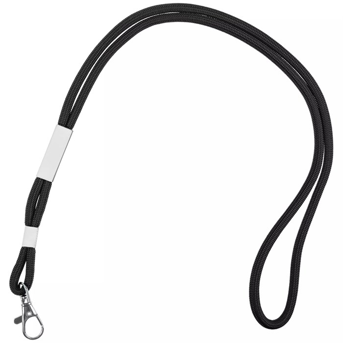 Шнурок для бейджа Tube Metal, черный 20383.30