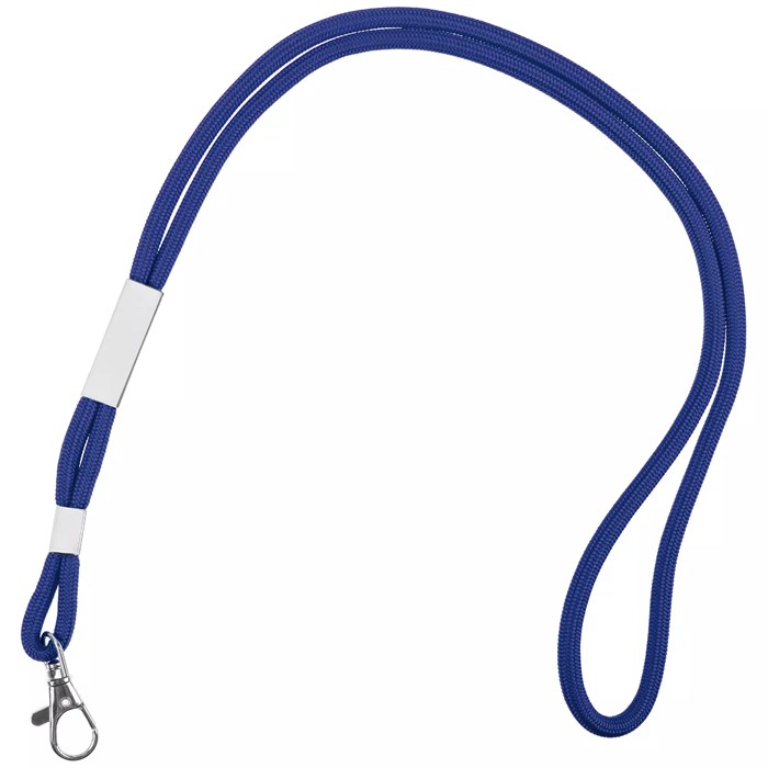 Шнурок для бейджа Tube Metal, синий 20383.40