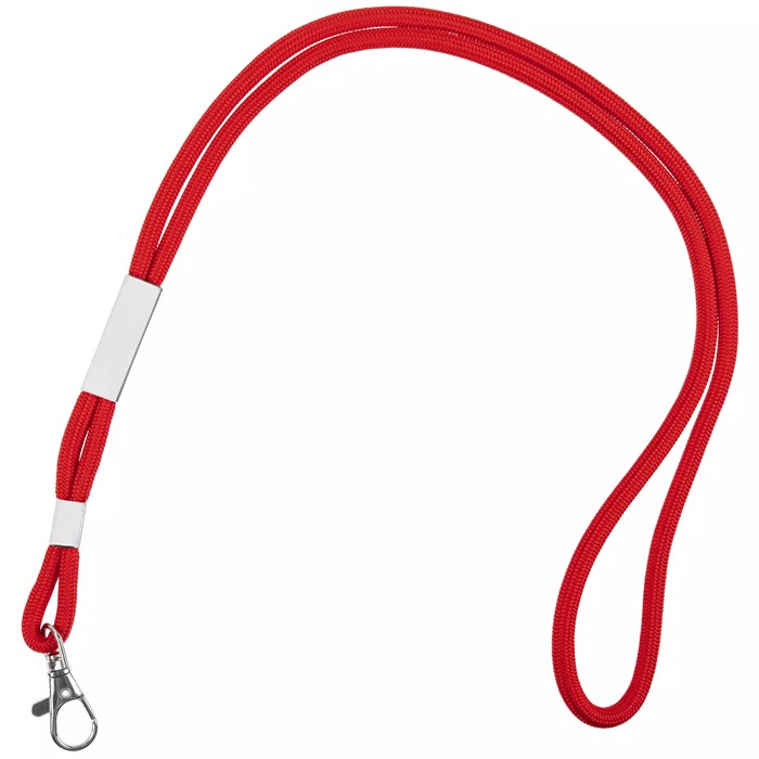 Шнурок для бейджа Tube Metal, красный 20383.50