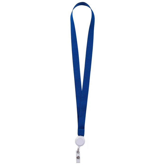 Лента для бейджа с ретрактором Retract, синяя 6877.40