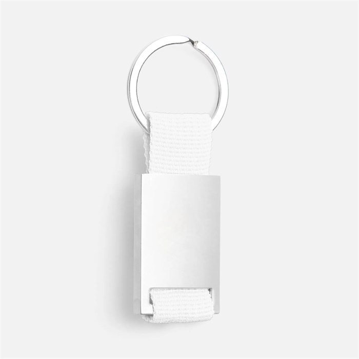 Брелок Inlet с тканевой вставкой, белый 18283.60