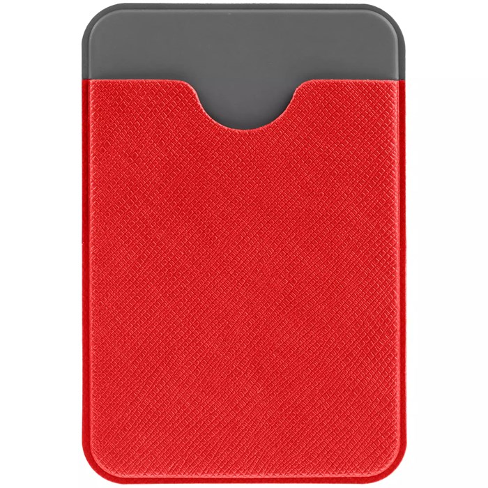 Чехол для карты на телефон Devon, красный с серым 15605.50