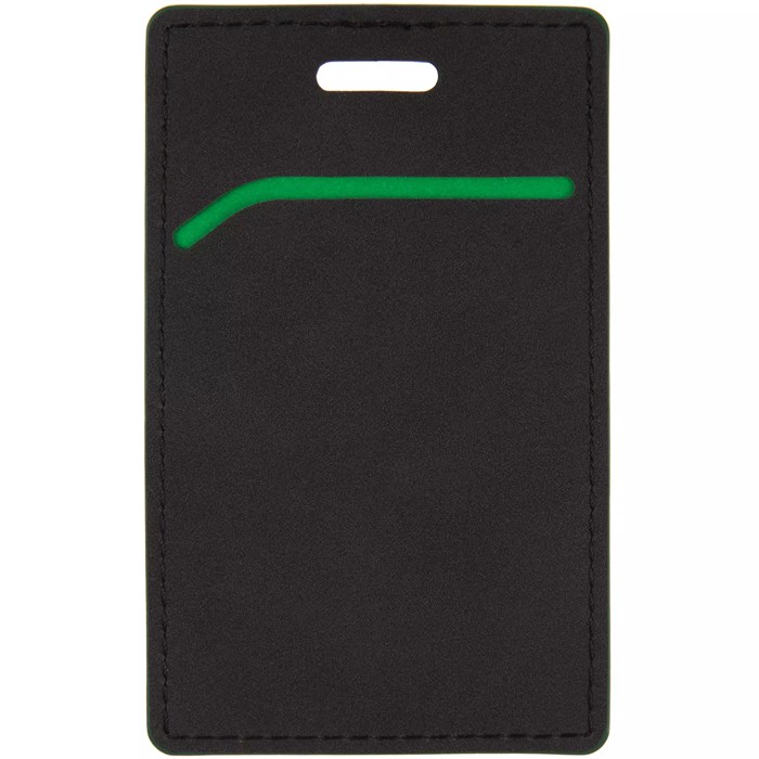 Чехол для пропуска Multimo, черный с зеленым 17623.39