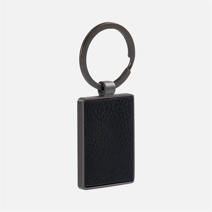 Брелок Gun Metal Leather Rectangle, графитовый 18666.30