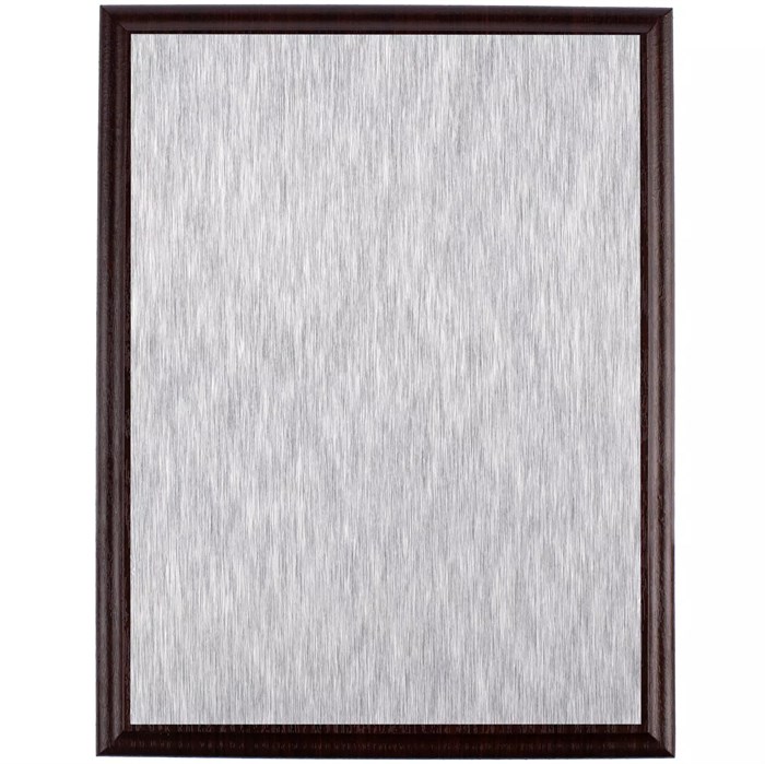 Плакетка Plaque, большая, вишня с серебристой пластиной 15516.04