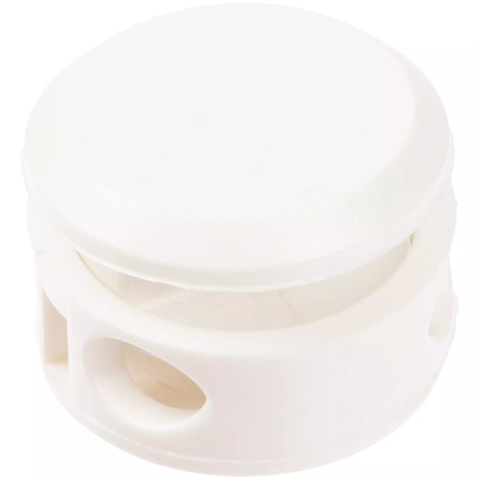 Двойной фиксатор для шнура Brоgy, белый 17929.60