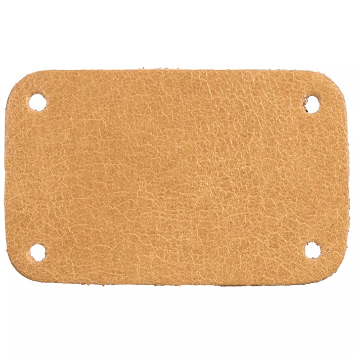 Лейбл кожаный Beta, S, бежевый 13845.12