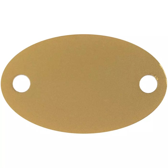 Шильдик металлический Alfa Oval, золотистый 13843.00