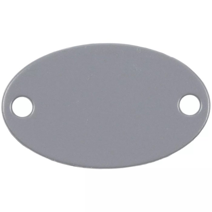 Шильдик металлический Alfa Oval, серый 13843.11