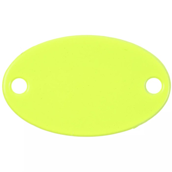 Шильдик металлический Alfa Oval, желтый неон 13843.89