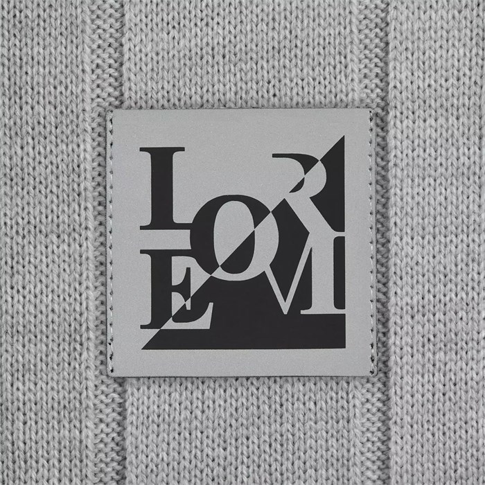 Лейбл светоотражающий Tao, L, серый 15944.10