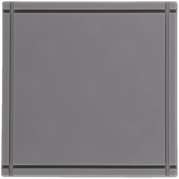 Лейбл из ПВХ Dzeta, L, серый 16558.10