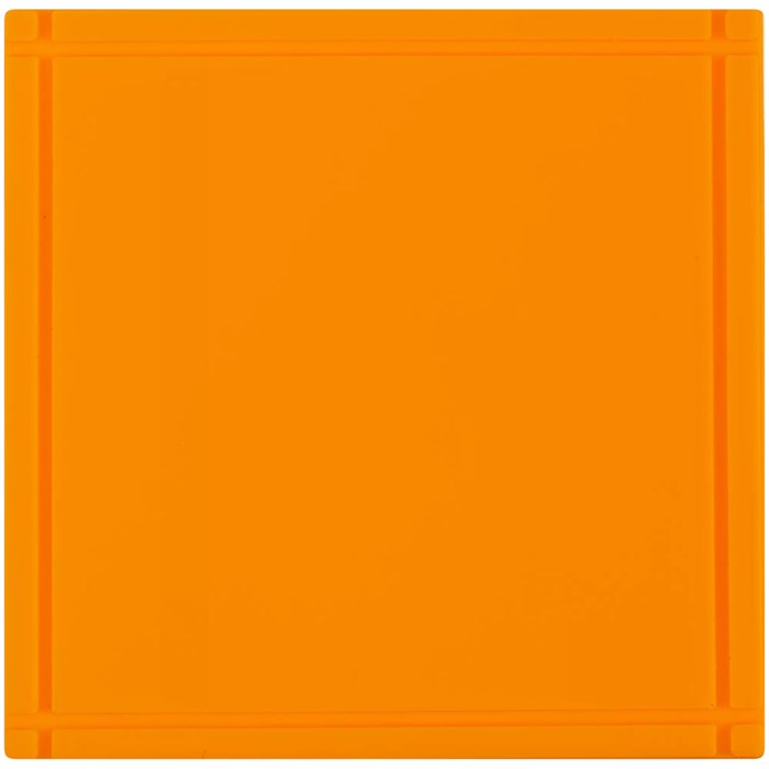 Лейбл из ПВХ Dzeta, L, оранжевый неон 16558.22