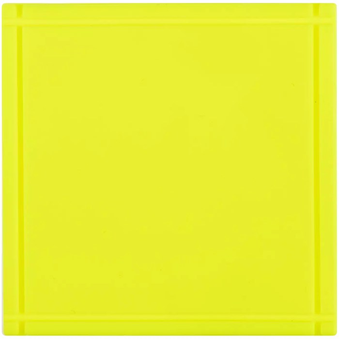 Лейбл из ПВХ Dzeta, L, желтый неон 16558.89