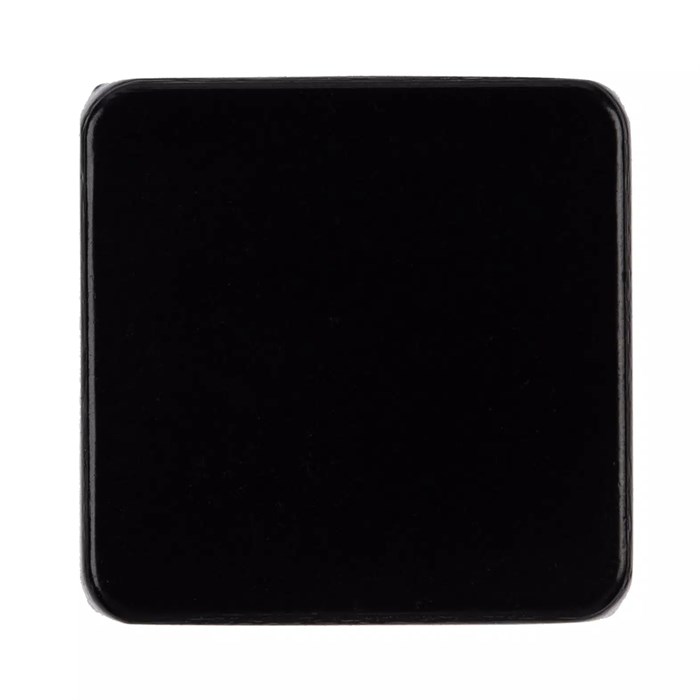 Квадратный шильдик на резинку Direct, черный 16252.30