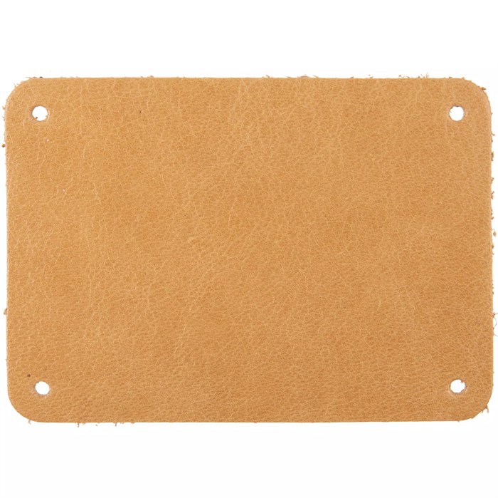 Лейбл кожаный Beta, XL, бежевый 13944.12