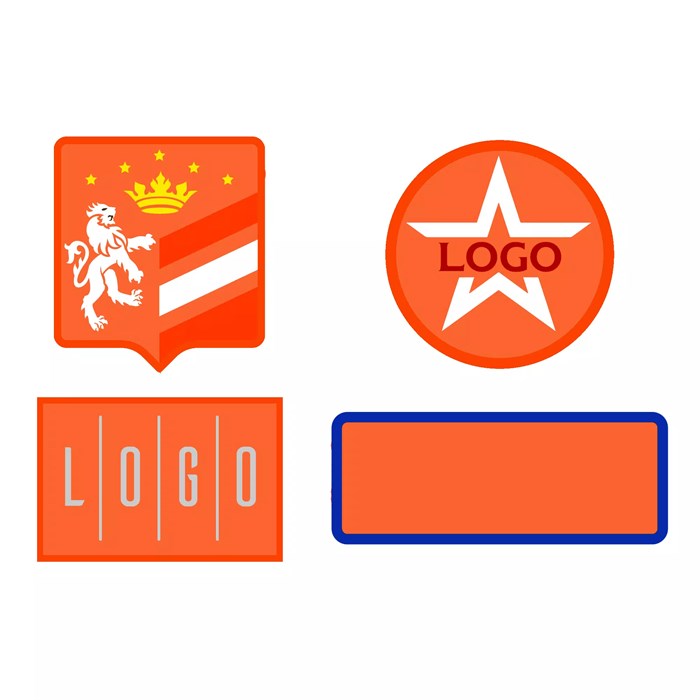 Шеврон из габардина Gabo M, оранжевый 18312.20