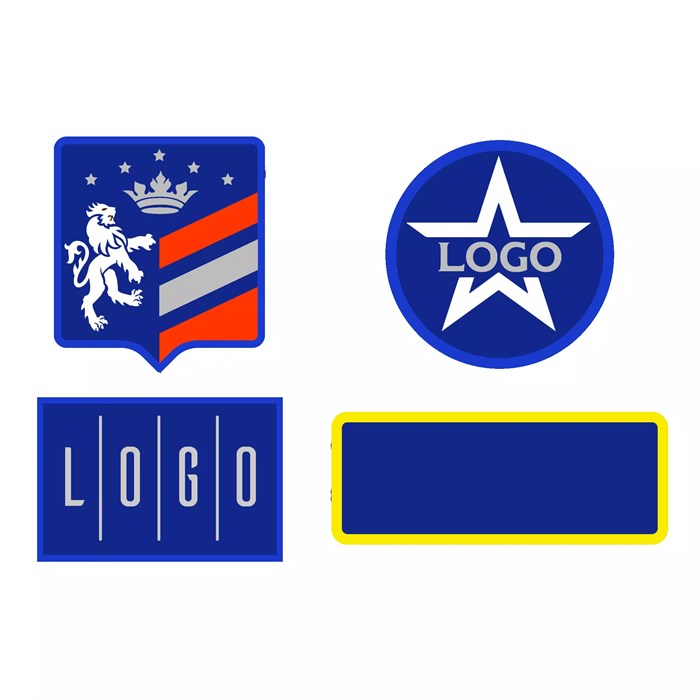 Шеврон из габардина Gabo M, синий 18312.44