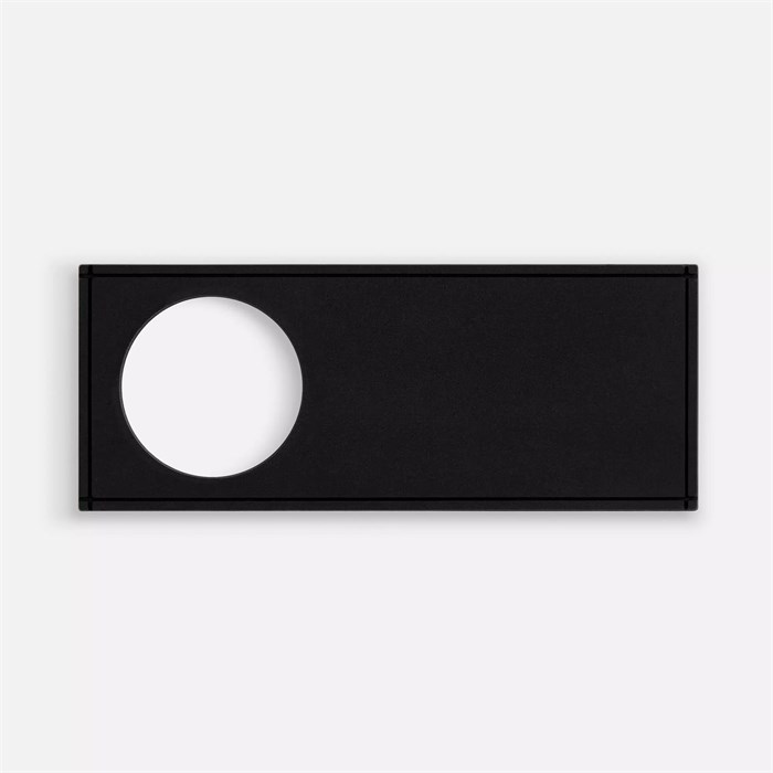 Лейбл из ПВХ с вырубкой «Круг», черный 17593.30