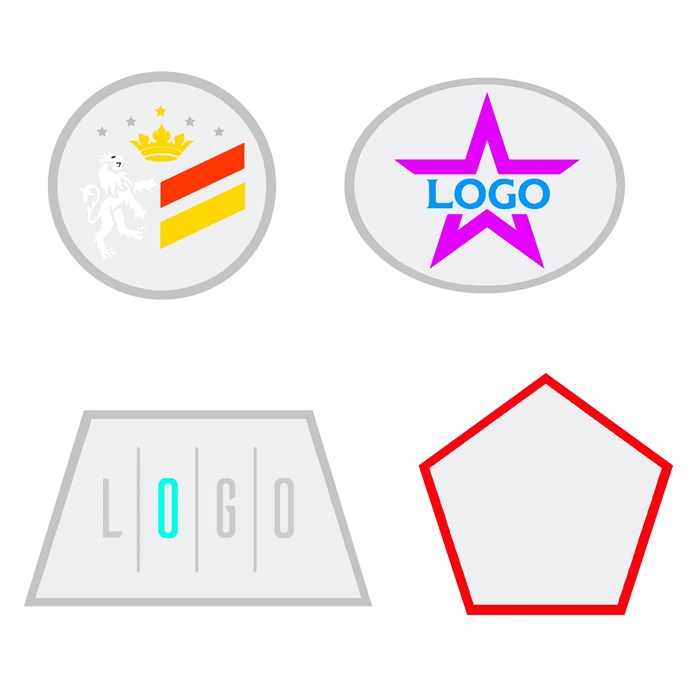 Шеврон из габардина Gabo L, белый 18313.60