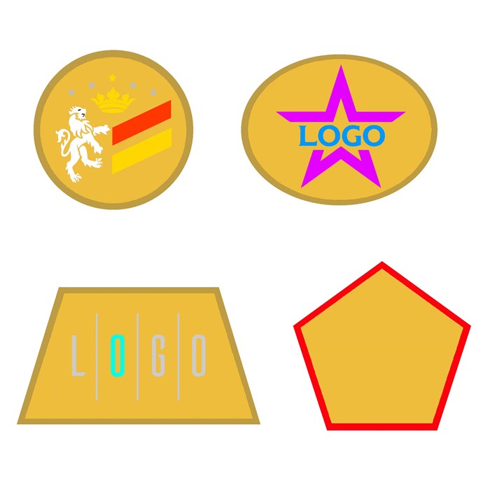 Шеврон из габардина Gabo L, желтый 18313.80