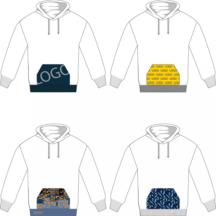 Вязаный карман-кенгуру на заказ Рaosy 14197.10