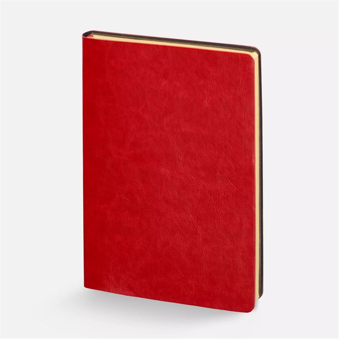 Ежедневник Nebraska Flex, недатированный, красный с золотистым 22008.05