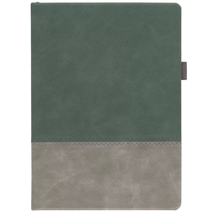 Ежедневник Horizon, недатированный, серый с зеленым 21172.19