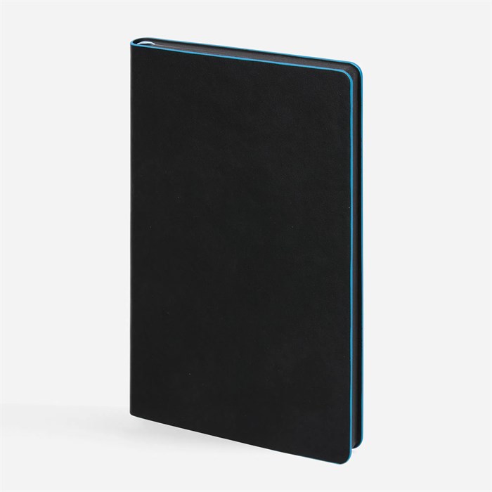 Ежедневник Trait, недатированный, черный с голубым 14097.34