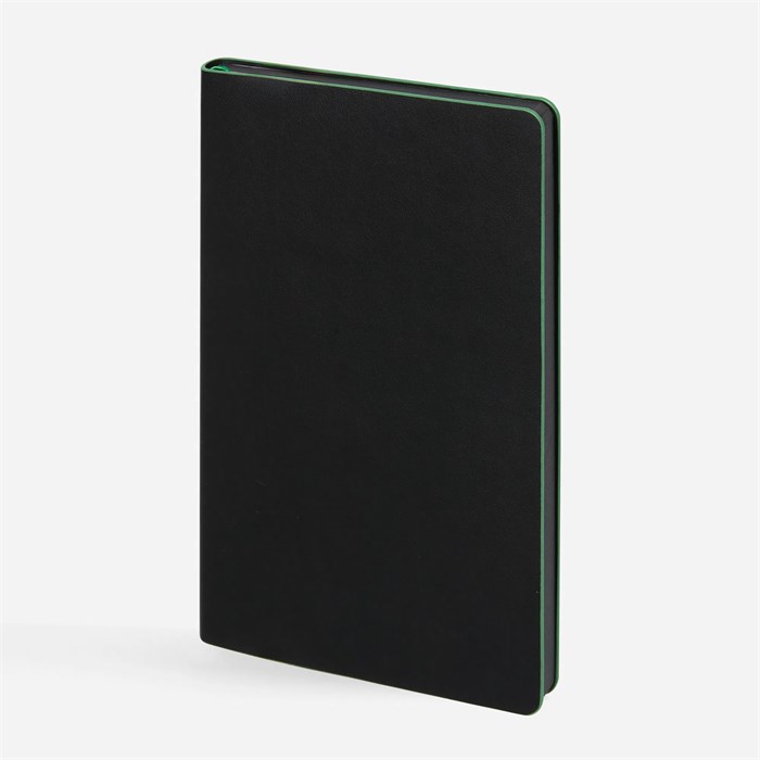 Ежедневник Trait, недатированный, черный с зеленым 14097.39