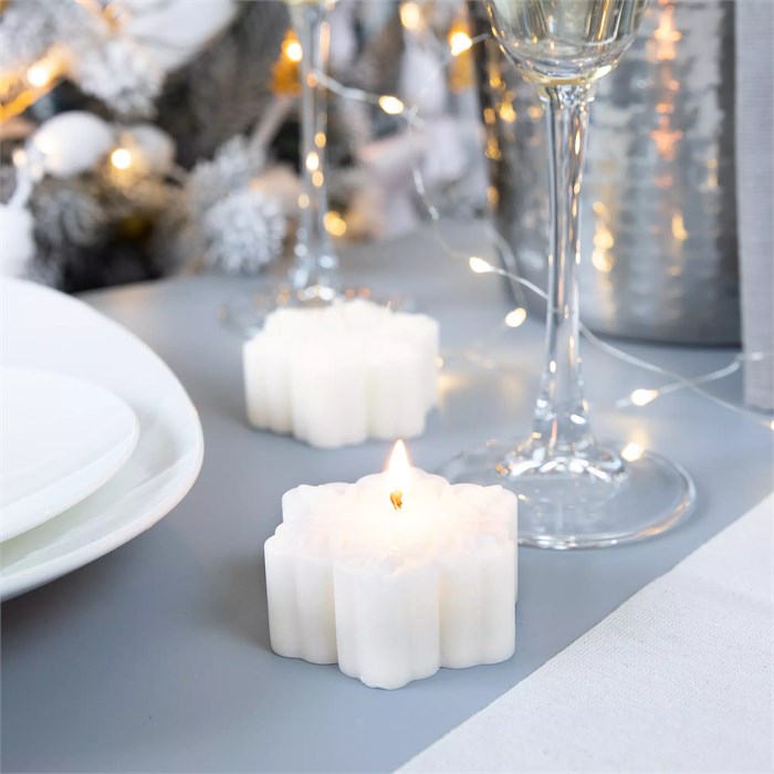 Свеча Snowlight 2, белая, 6 см 19339.60