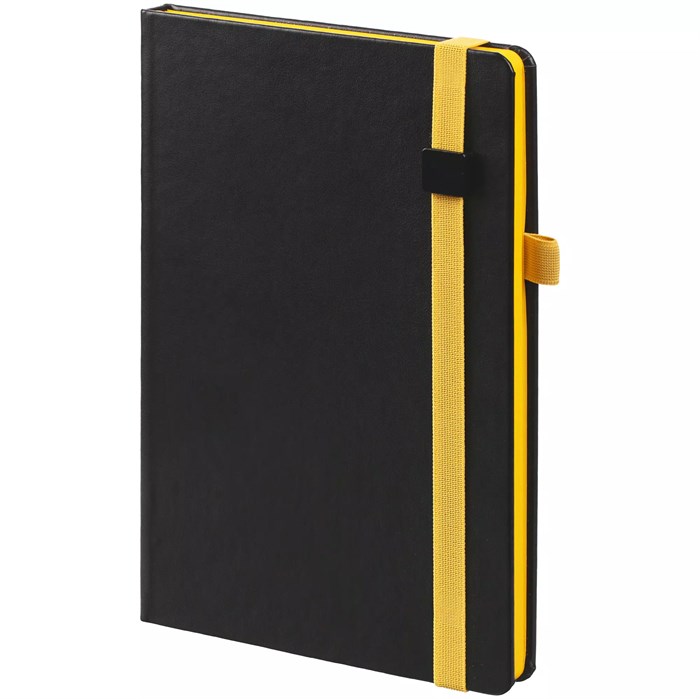 Ежедневник Ton Black, недатированный, черный с желтым 19195.38
