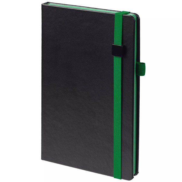 Ежедневник Ton Black, недатированный, черный с зеленым 19195.39