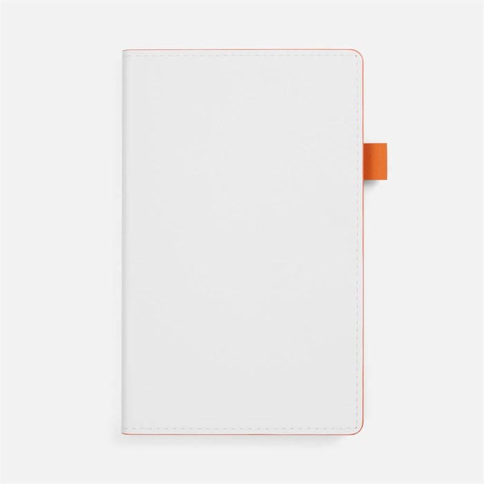 Ежедневник White Shall, недатированный, бело-оранжевый 15751.26