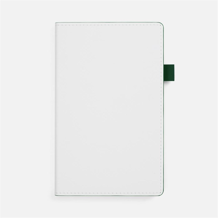 Ежедневник White Shall, недатированный, бело-зеленый 15751.96