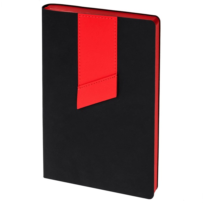 Ежедневник Bookmark, недатированный, черный с красным 21180.35