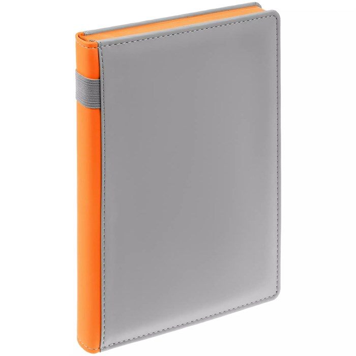 Ежедневник Spain Shall на заказ, недатированный, серый с оранжевым 16403.12