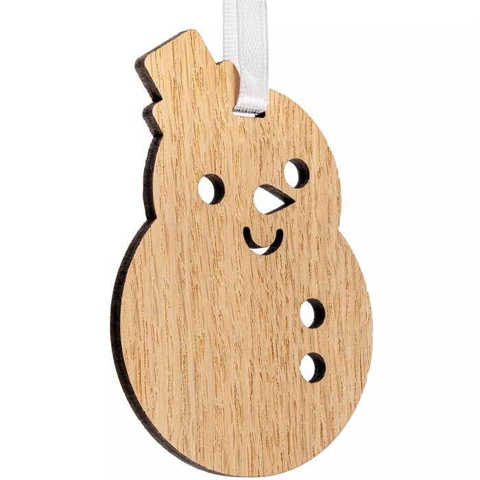 Деревянная подвеска Christmate, снеговик 20225.02